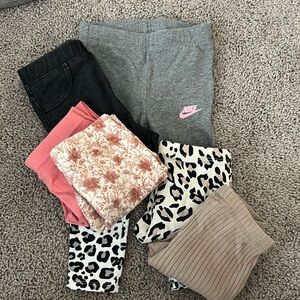 6 mixed leggings toddler girl 18months -2T